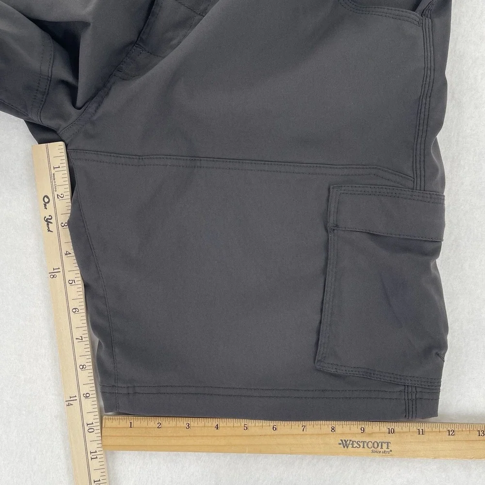 Prana Stretch Zion Shorts Men's 36 Gray Cargo Utility 10
